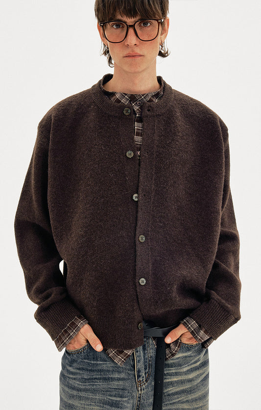 Faux Two-Piece Cardigan