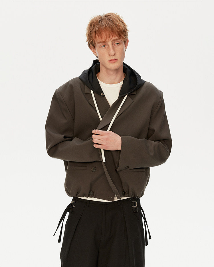 Jacket with detachable hood