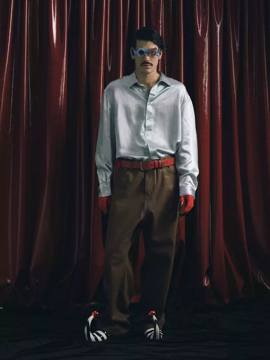 Retro Glossy Nylon Shirt