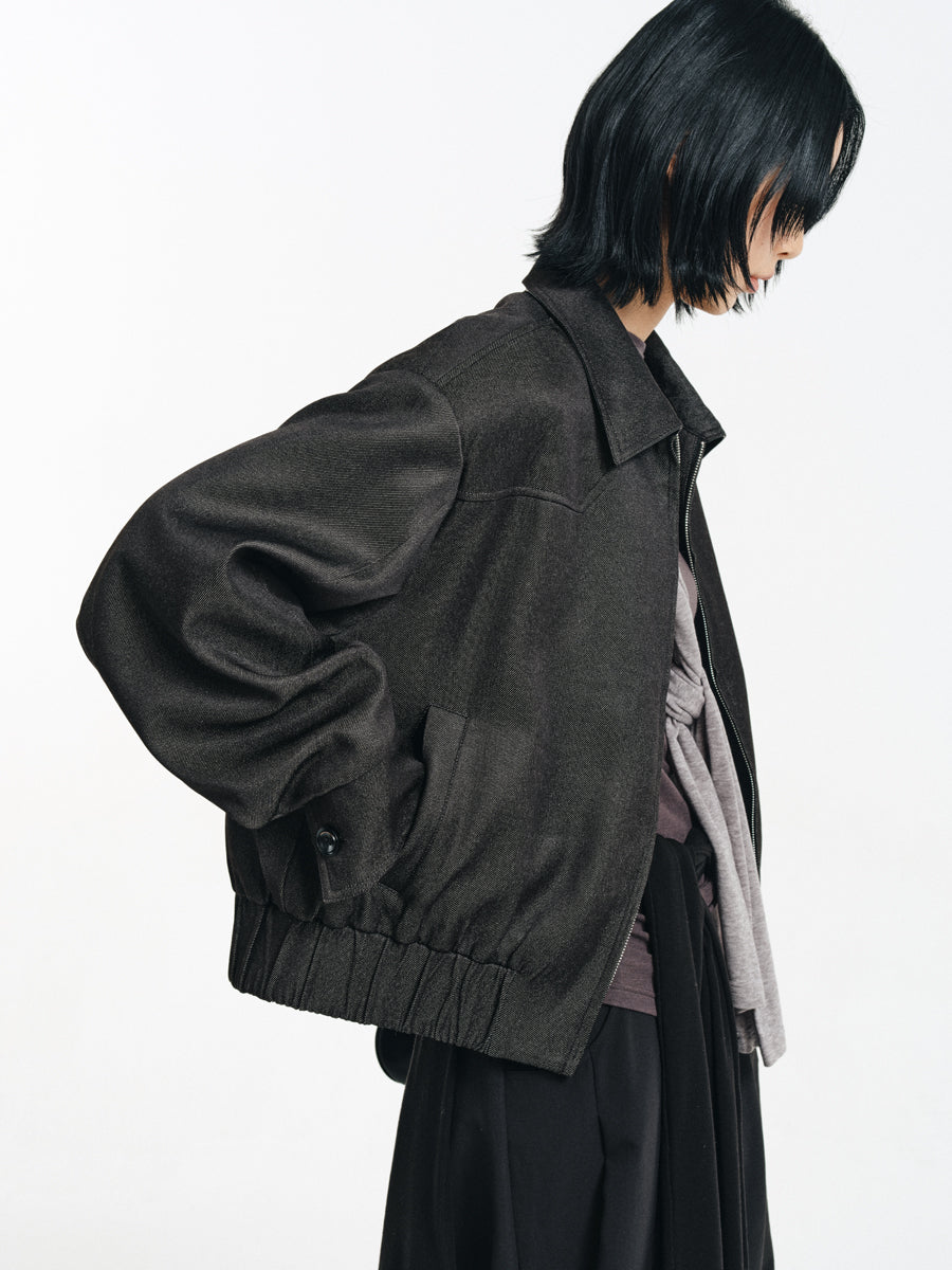 Short-length padded jacket