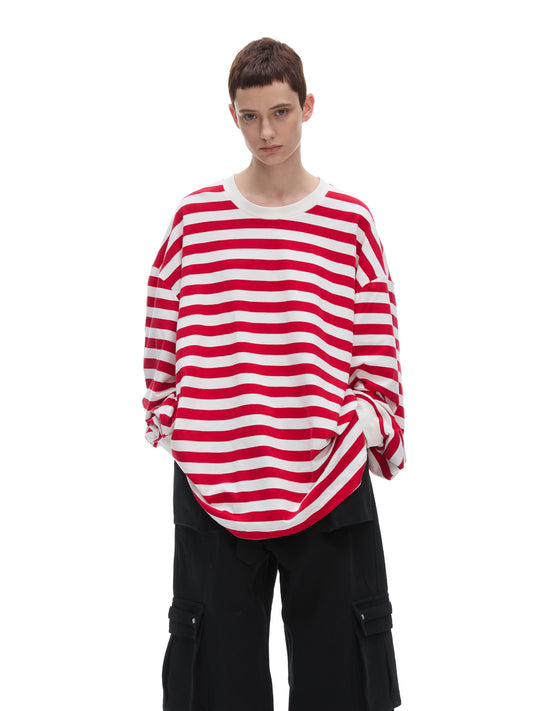 Round Neck Stripe T-Shirt