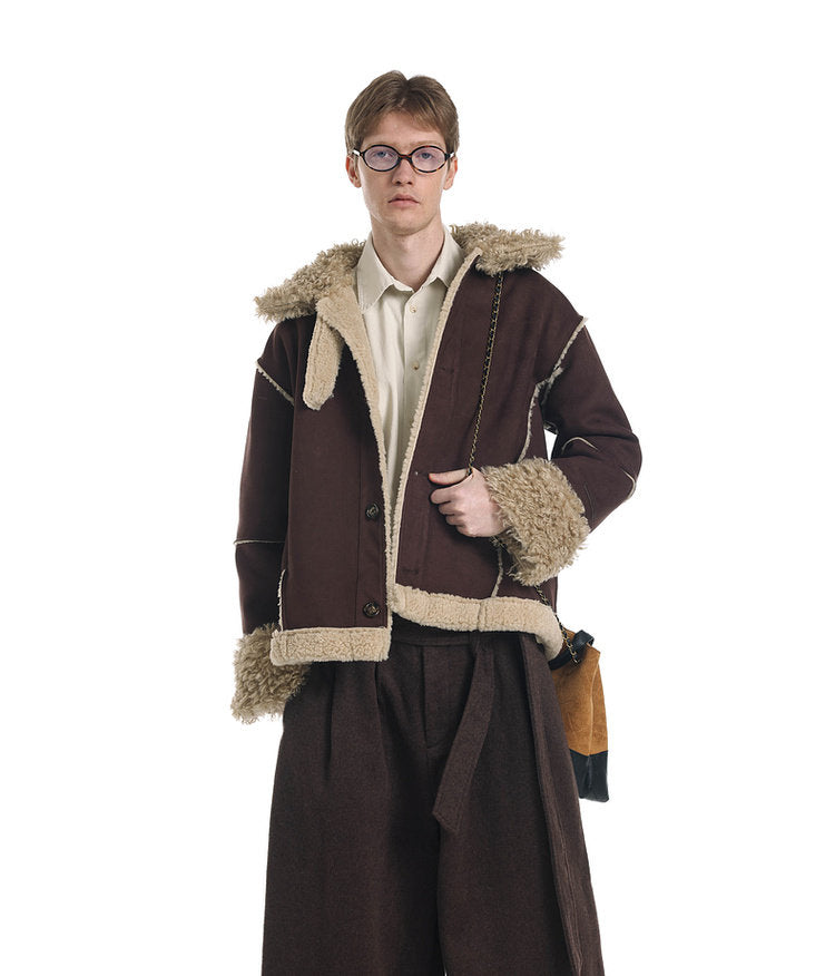 Lambswool Suede Jacket