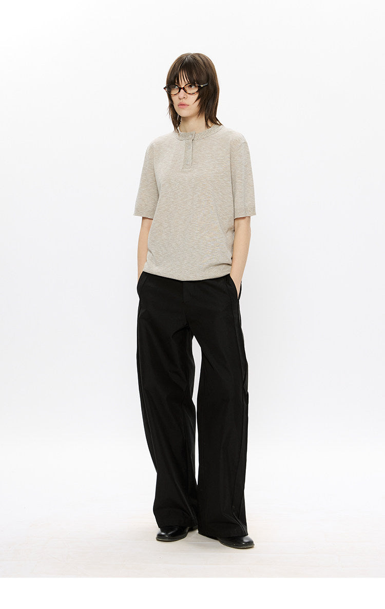 Relaxed-Fit Knit Casual Shirt