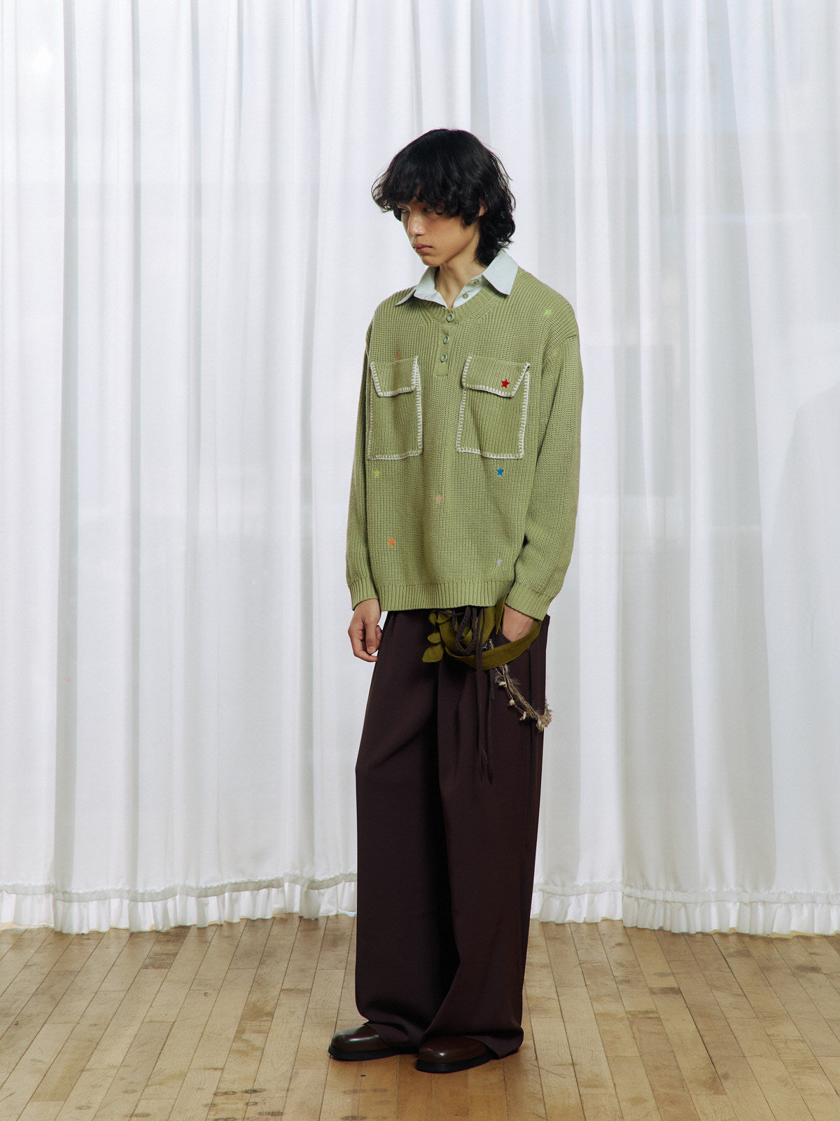 Faux Two-Piece Sweater