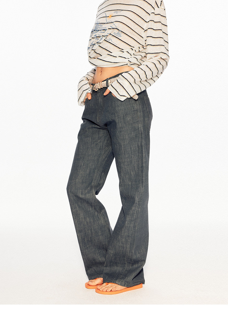 Unisex Retro Embroidered Jeans