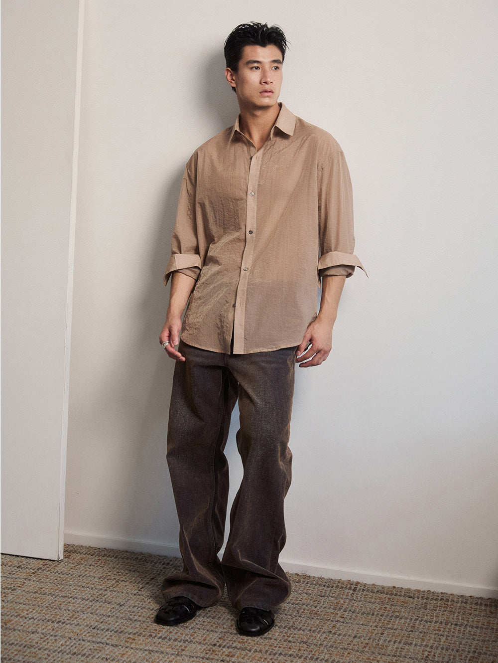 Two-Tone Textured Shirt