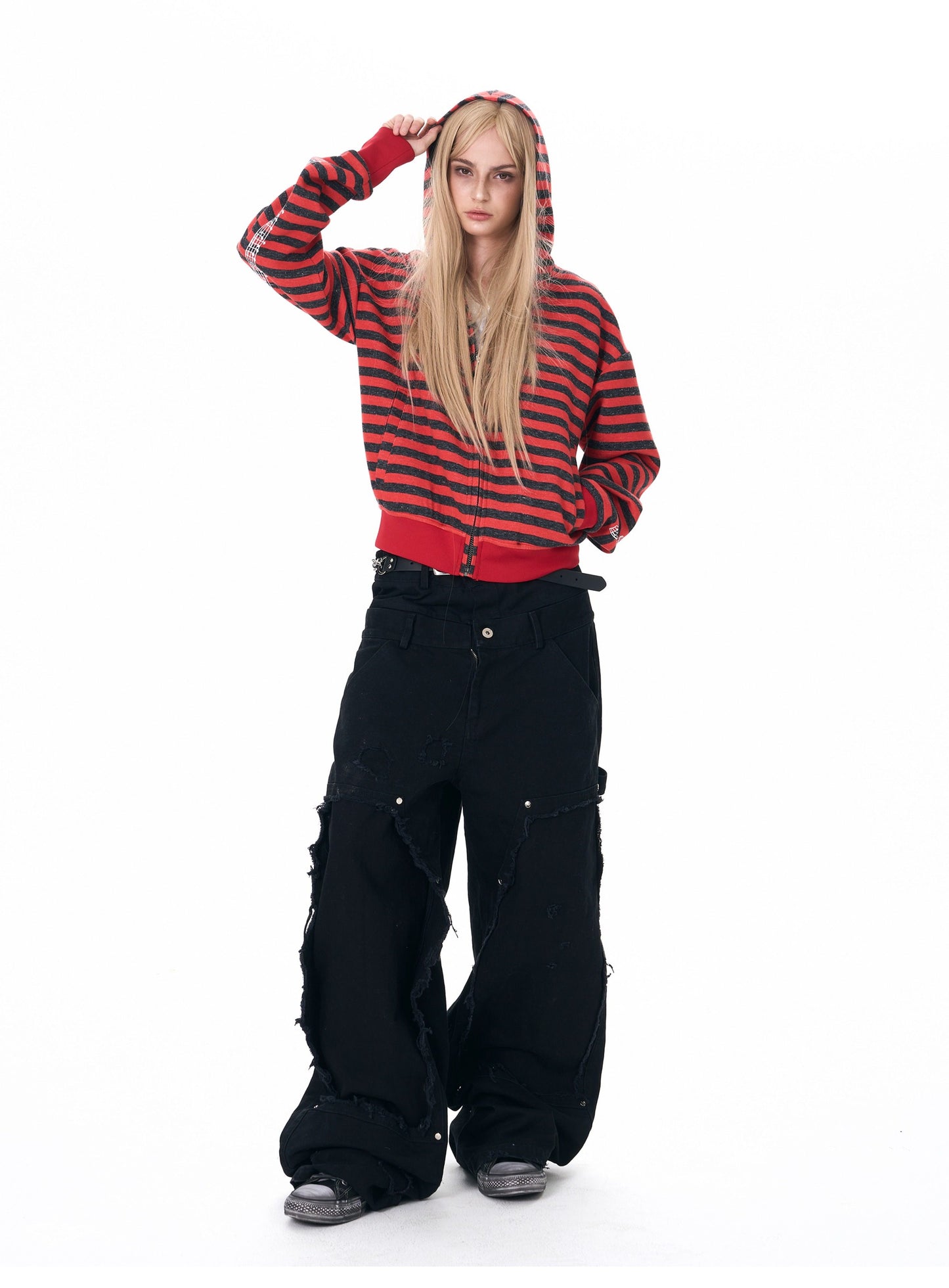 Embroidered Hooded Sweatshirt