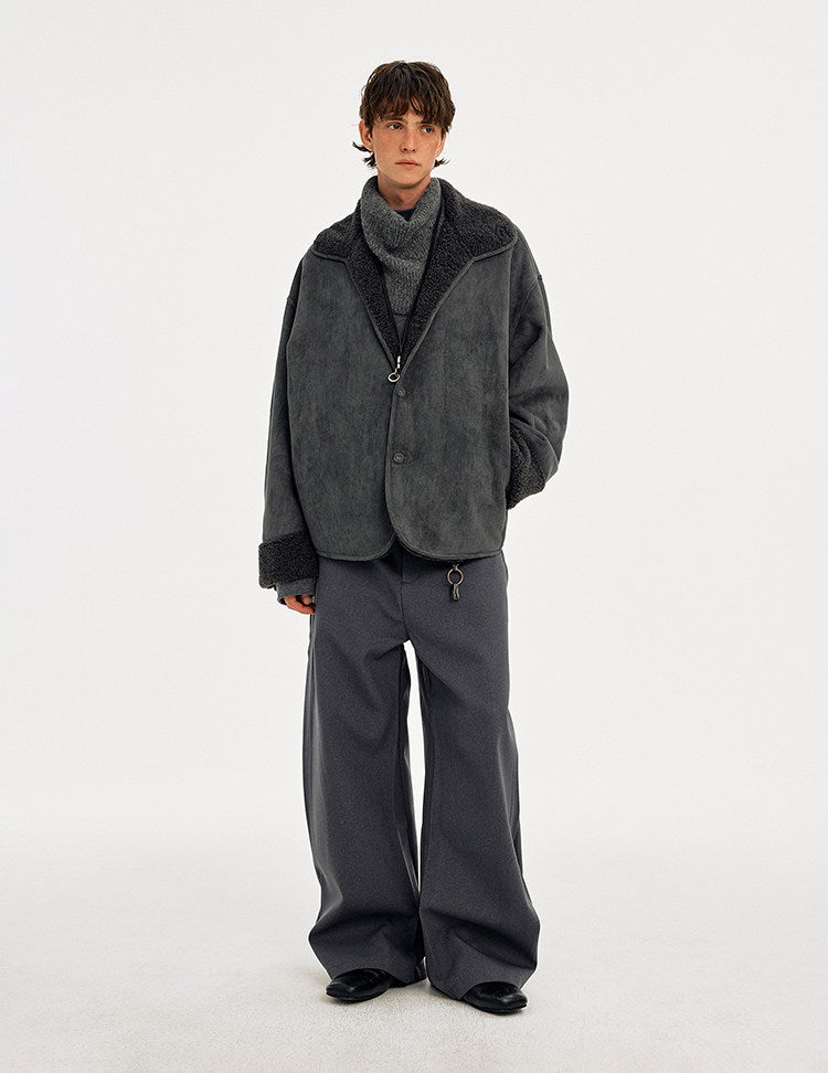 Reversible Fleece Collar Jacket