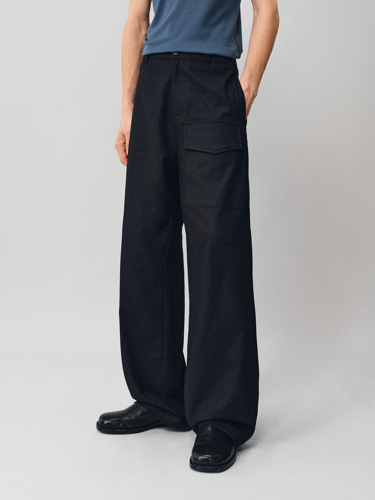 Work Pants with Patch Pockets