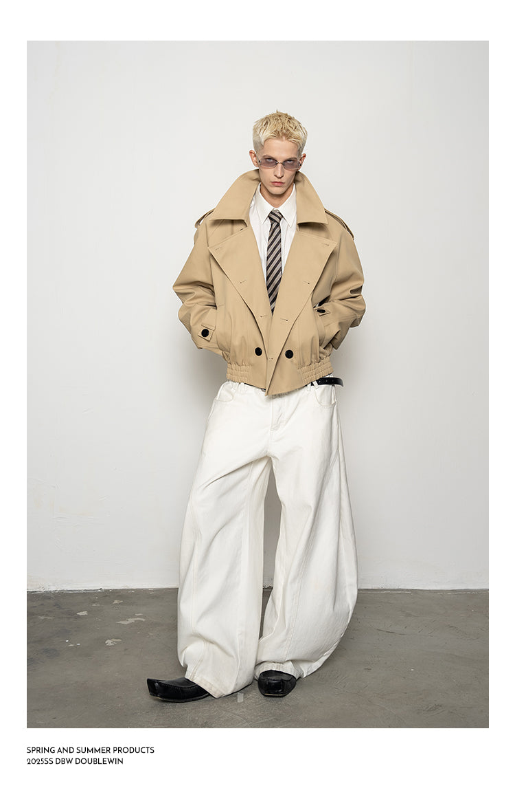 Large Lapel Trench Coat