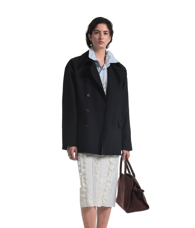 Minimalist silhouette casual jacket