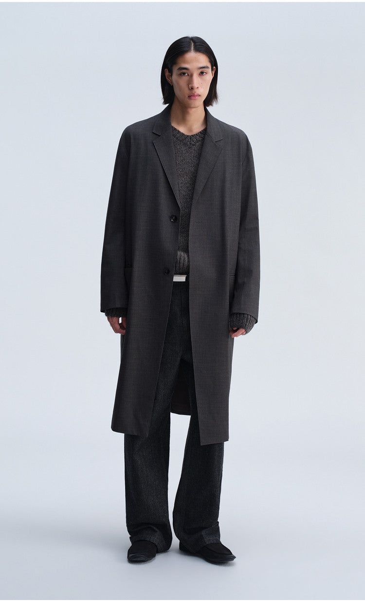 Notch Lapel Casual Coat