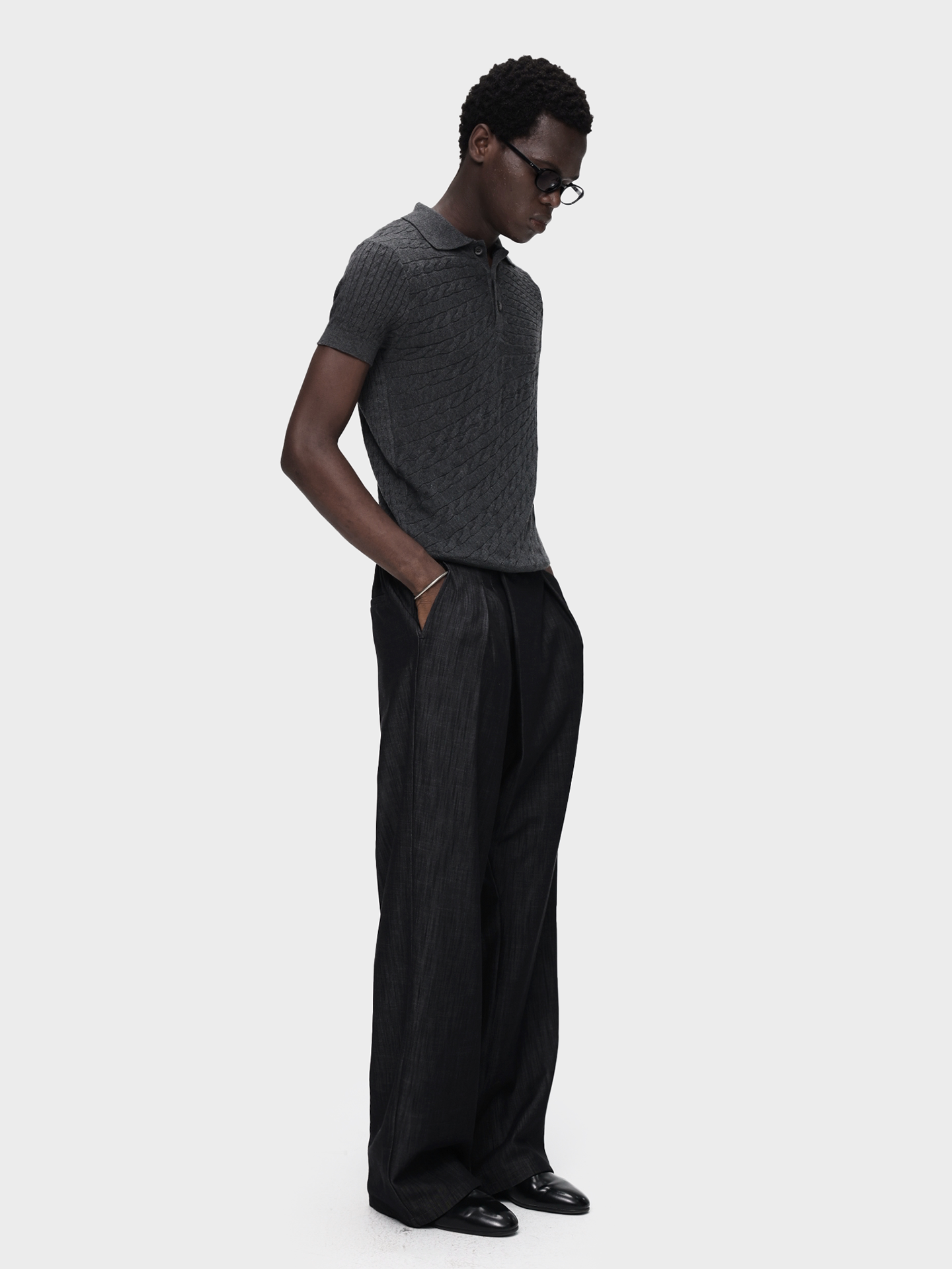 Lightweight Wool Knit Shirt