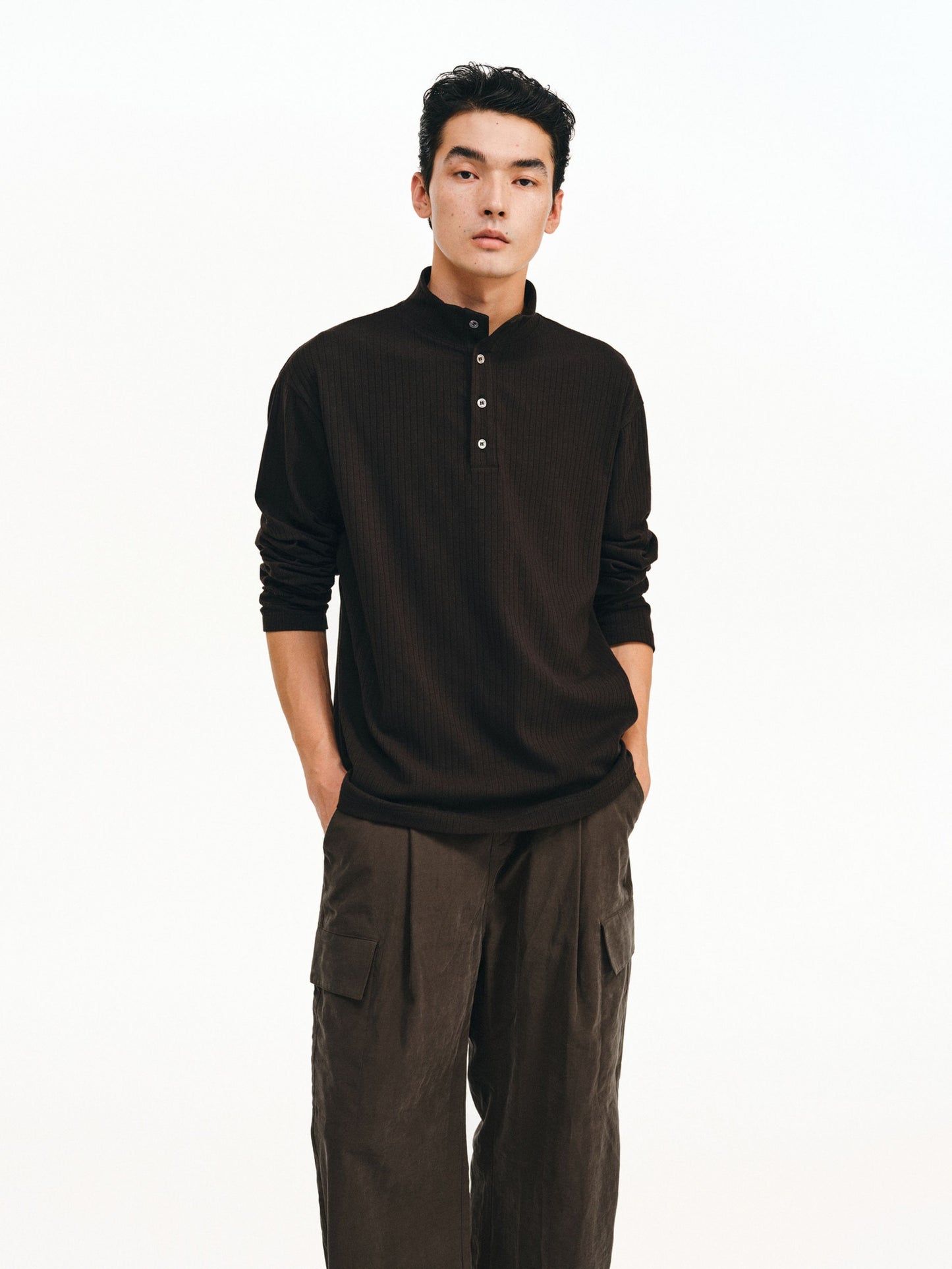 Half-High Collar Shirt