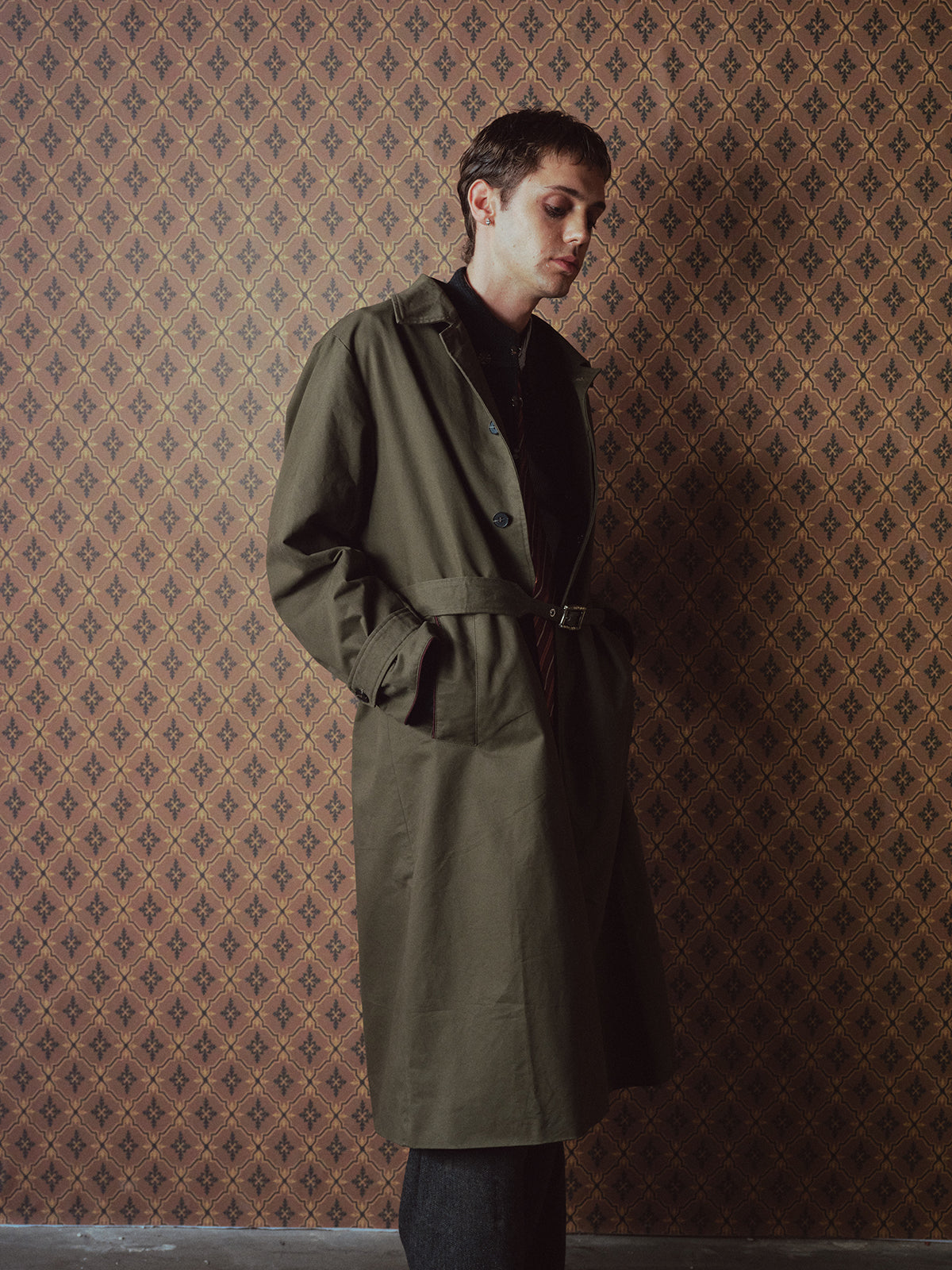 Single-breasted trench coat