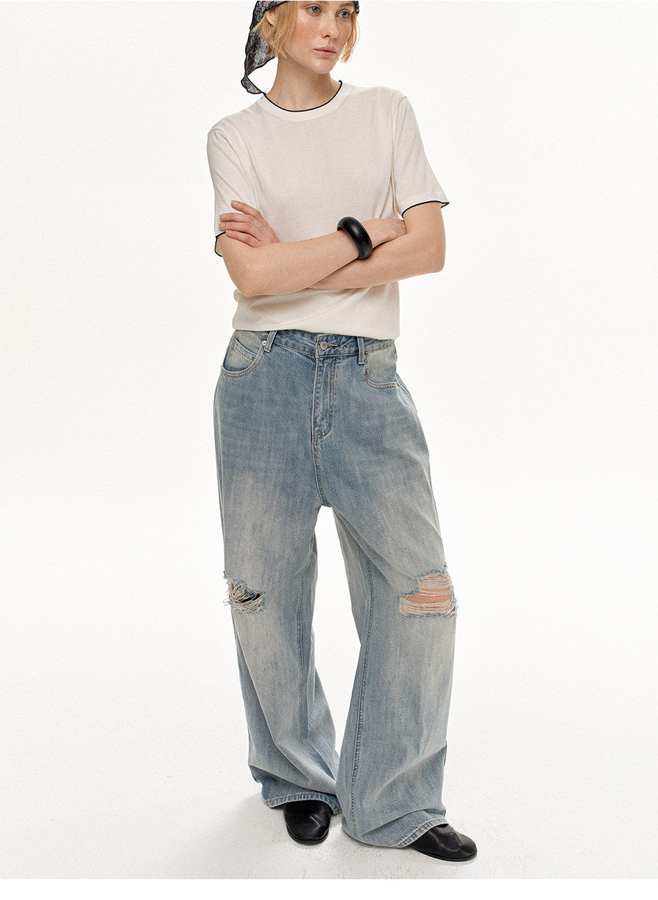 Unisex Loose Straight-Fit Jeans