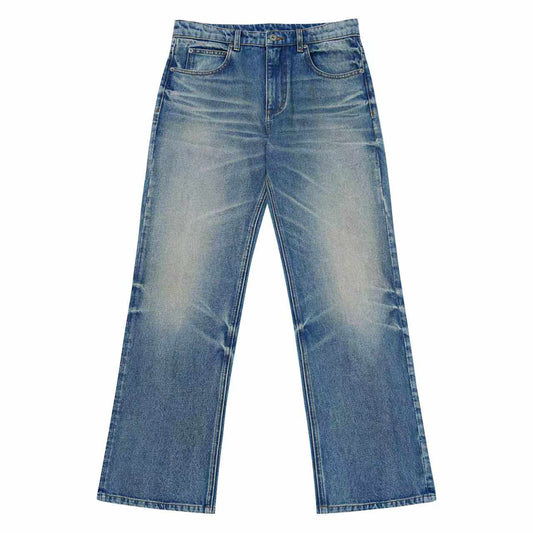 Distressed Patchwork Denim Pants