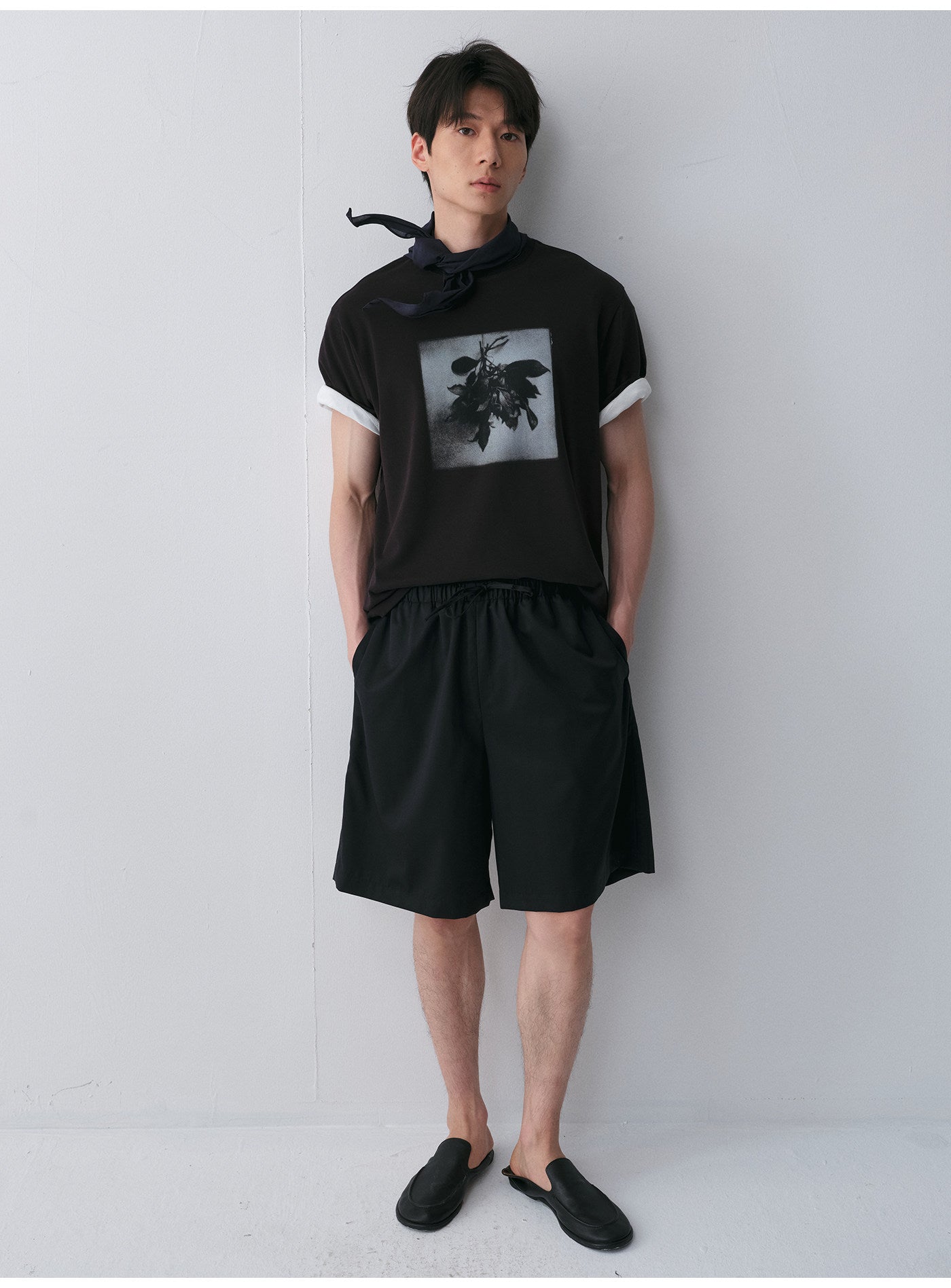 Bouquet Print Crew Neck T-Shirt