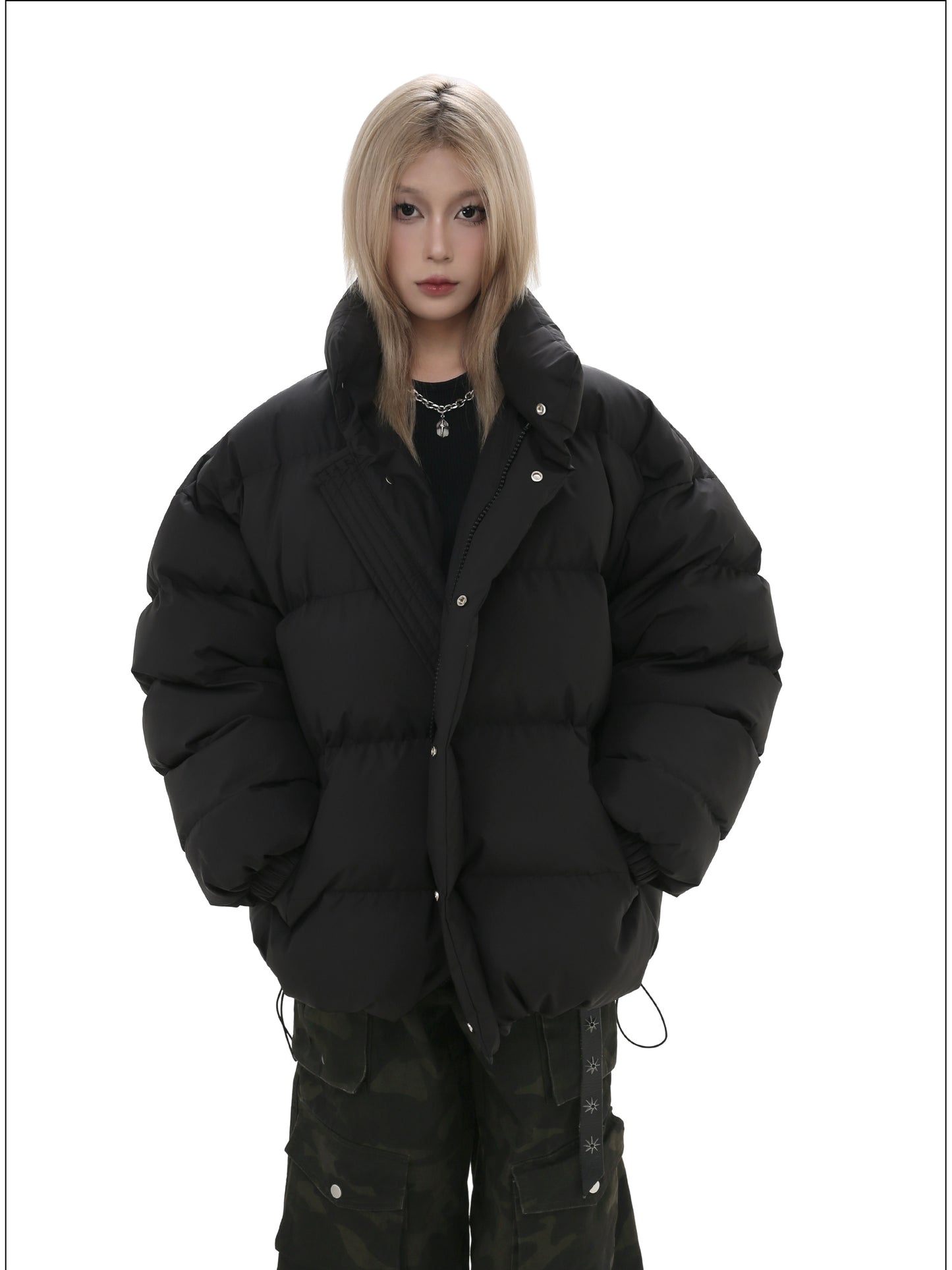 Stand collar cotton jacket