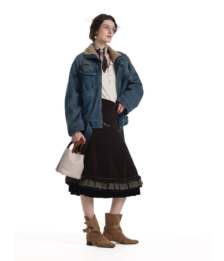 Lambswool Denim Jacket