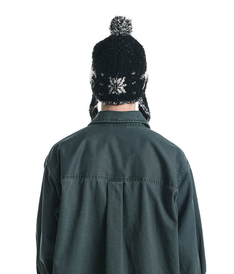 Soft Earflap Knit Cap