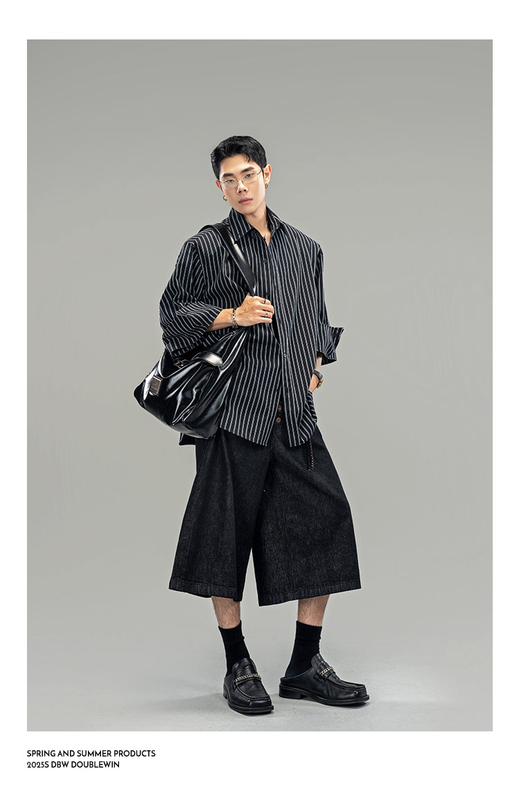 Breathable striped shirt