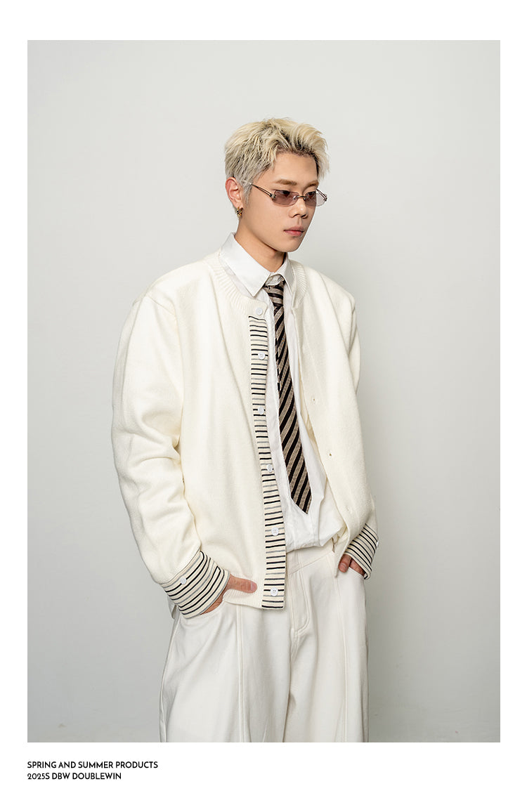 Striped Stitch Cardigan