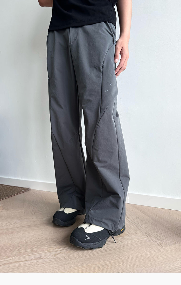 Water-repellent Zipper Casual Pants