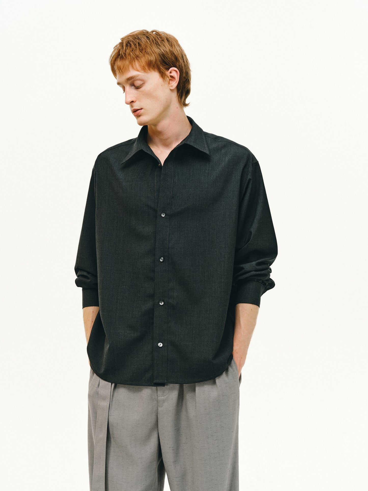 Wool Clean Fit Shirt