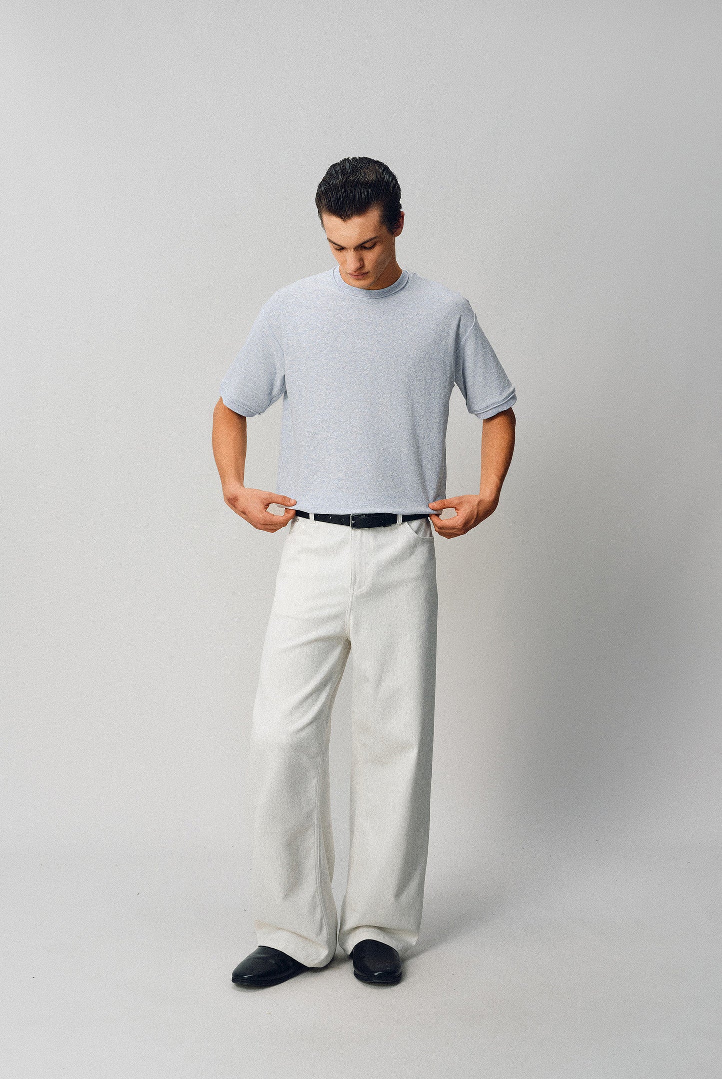 Basic Round-Neck Cotton T-Shirt