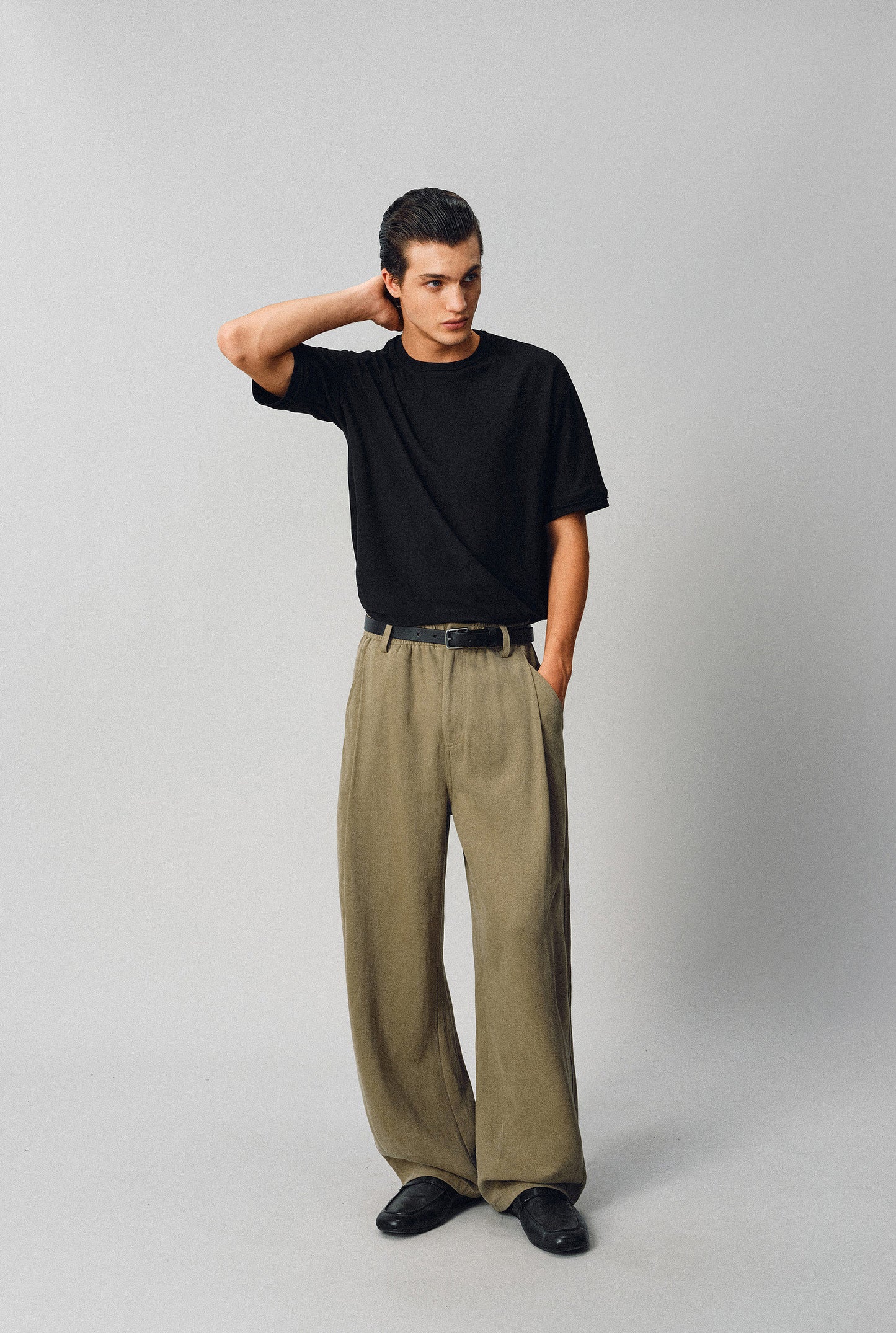 Basic Round-Neck Cotton T-Shirt