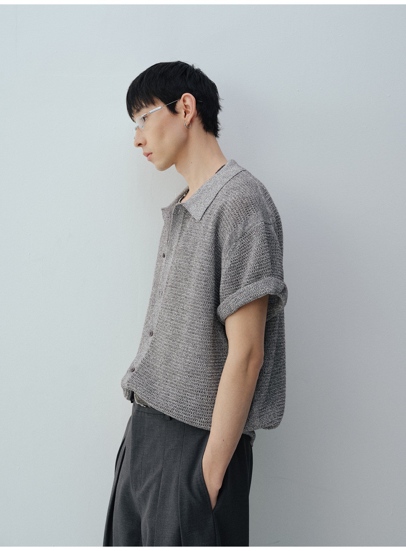 Openwork Knit Cardigan