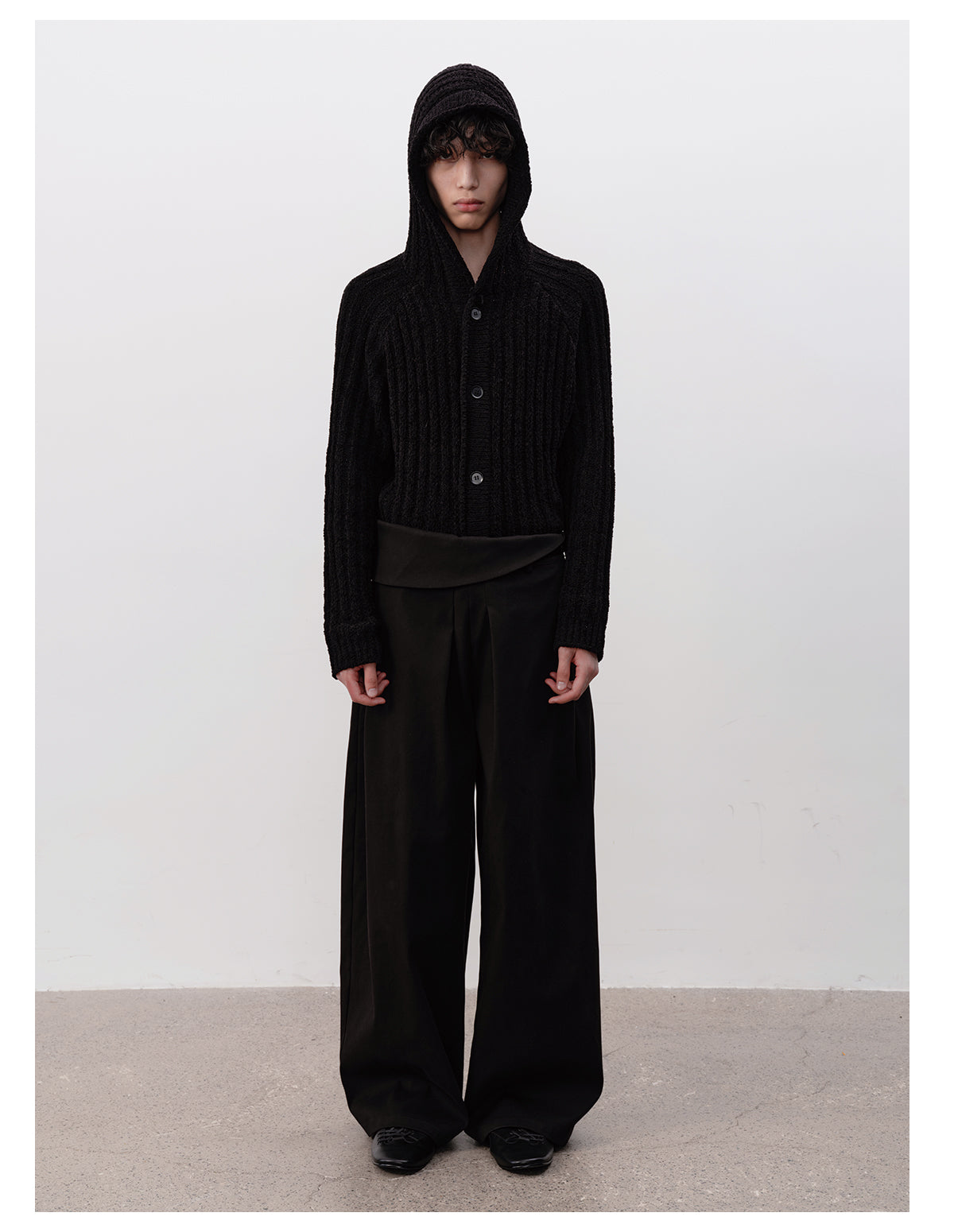 Double-Pleated Design Casual Pants