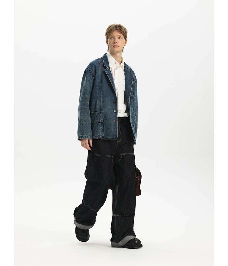 Retro Whisker Denim Jacket