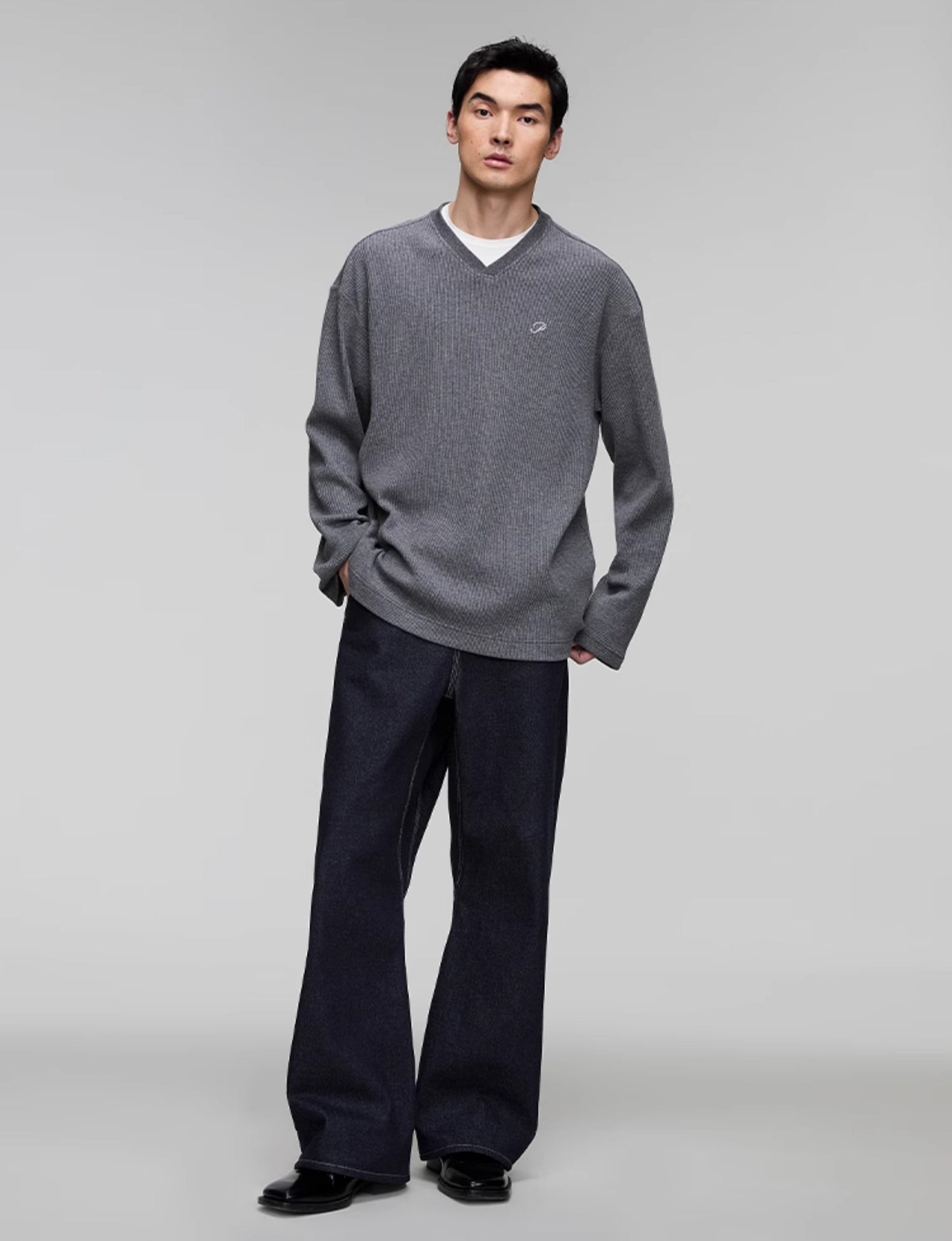 Waffle Embroidery T-Shirt