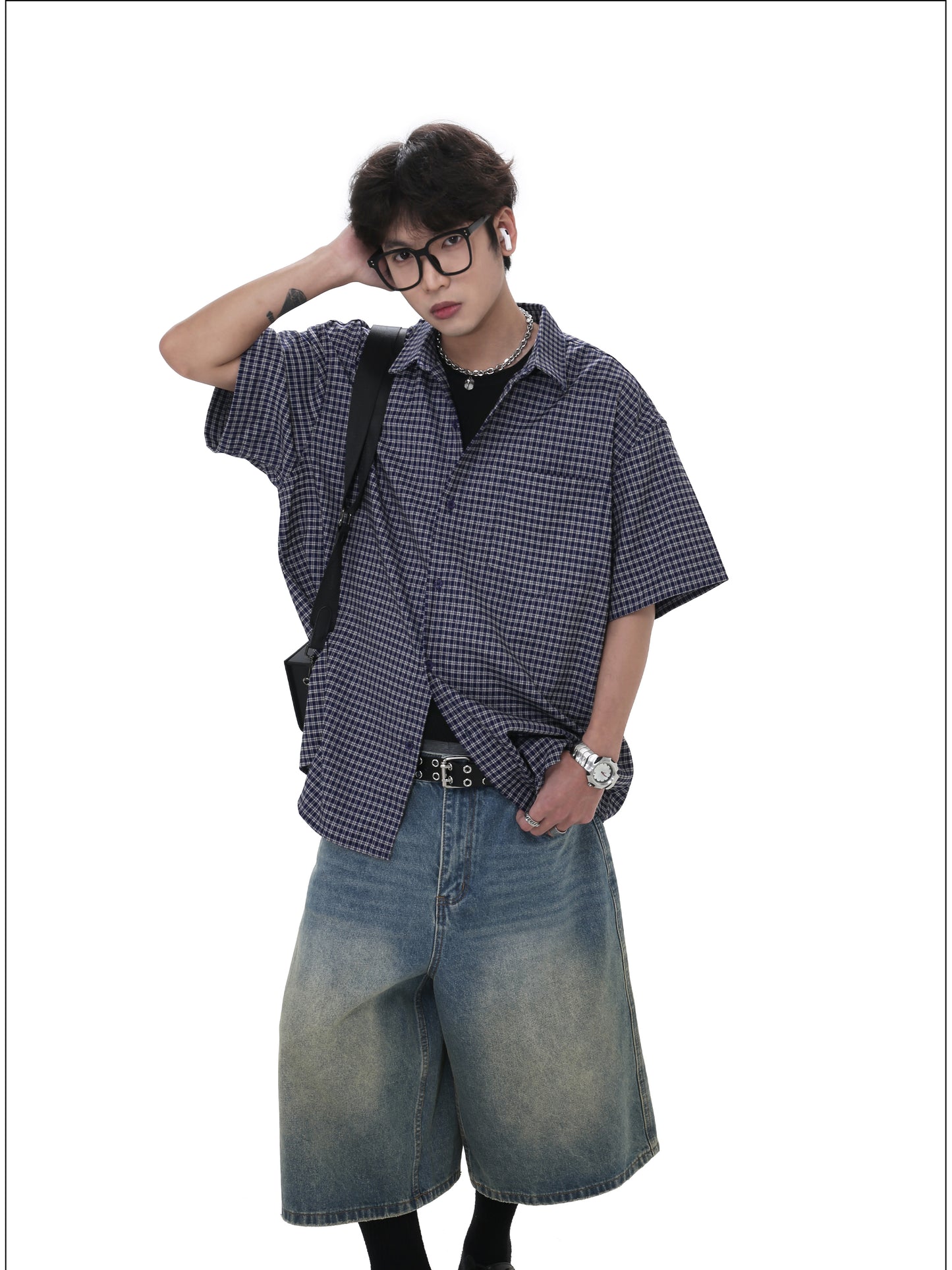 Casual Loose Denim Cropped Pants