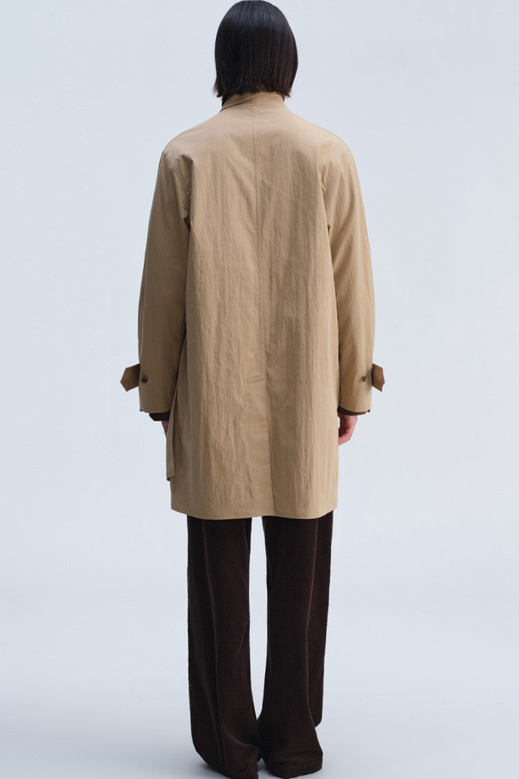 Mid-Length Casual Trench Coat
