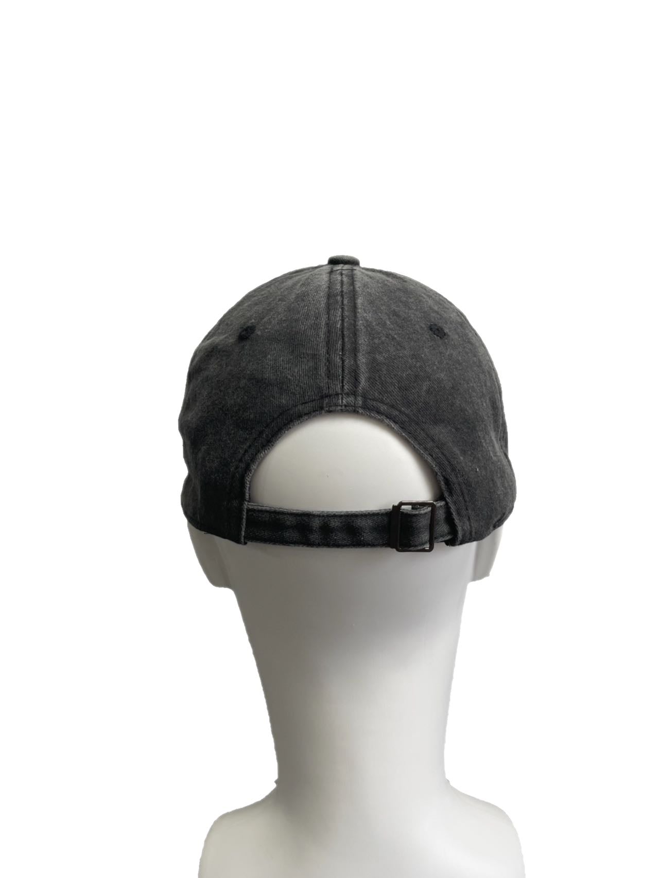 Air buckle washed peaked cap