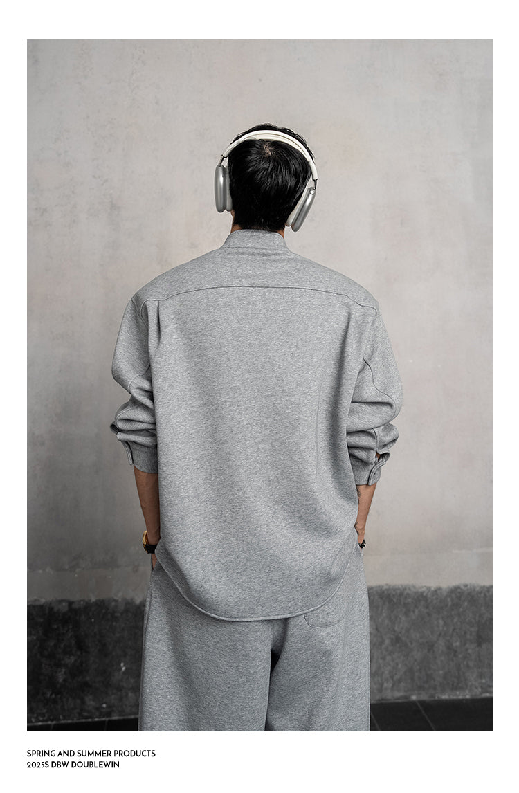 Fake two-piece sweatshirt setup