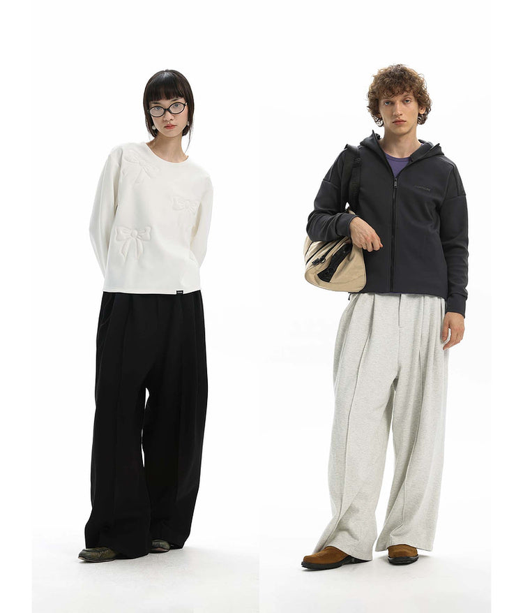 Wide Knit Casual Pants