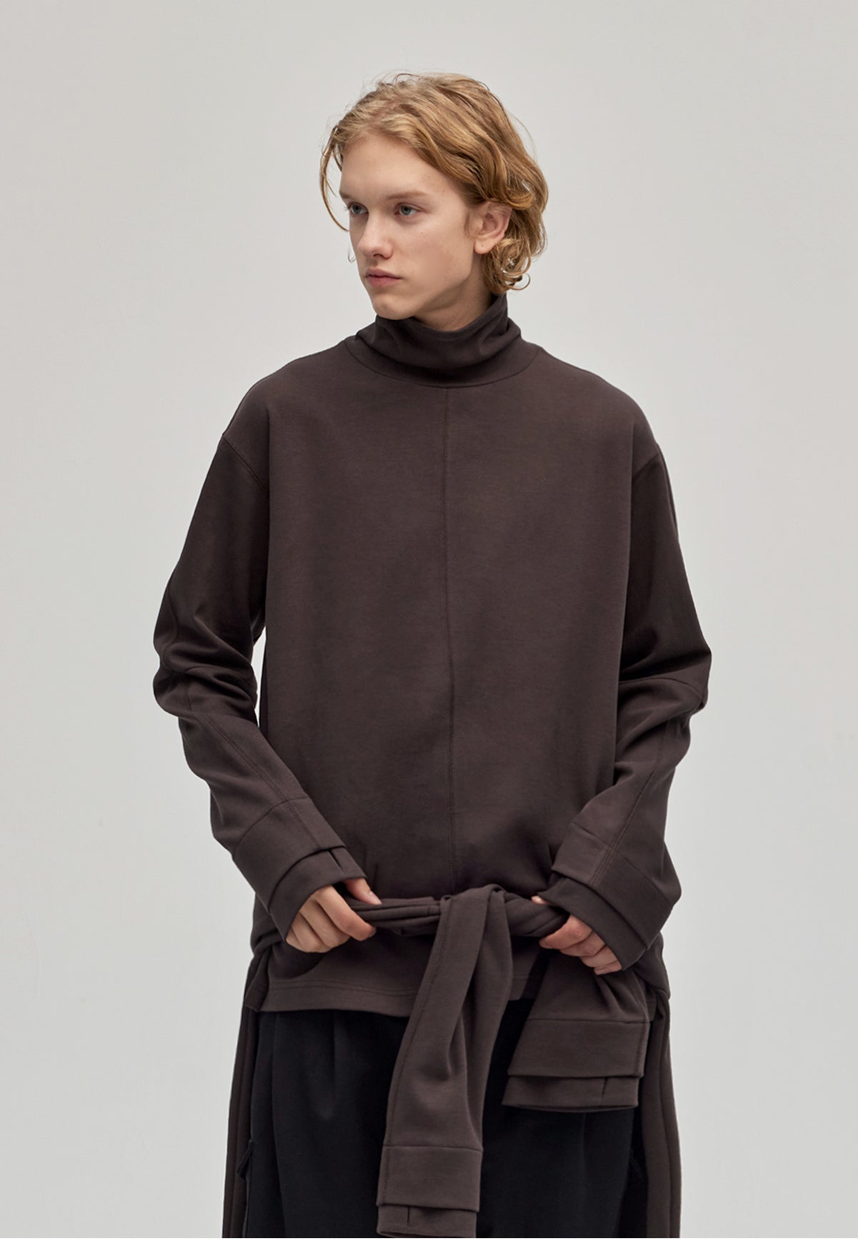 High Collar Thick T-Shirt