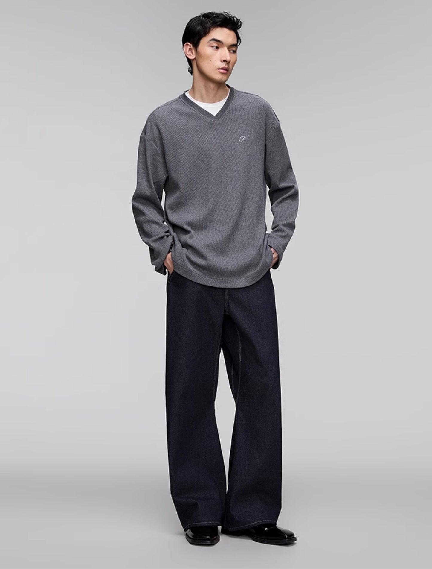 Waffle Embroidery T-Shirt