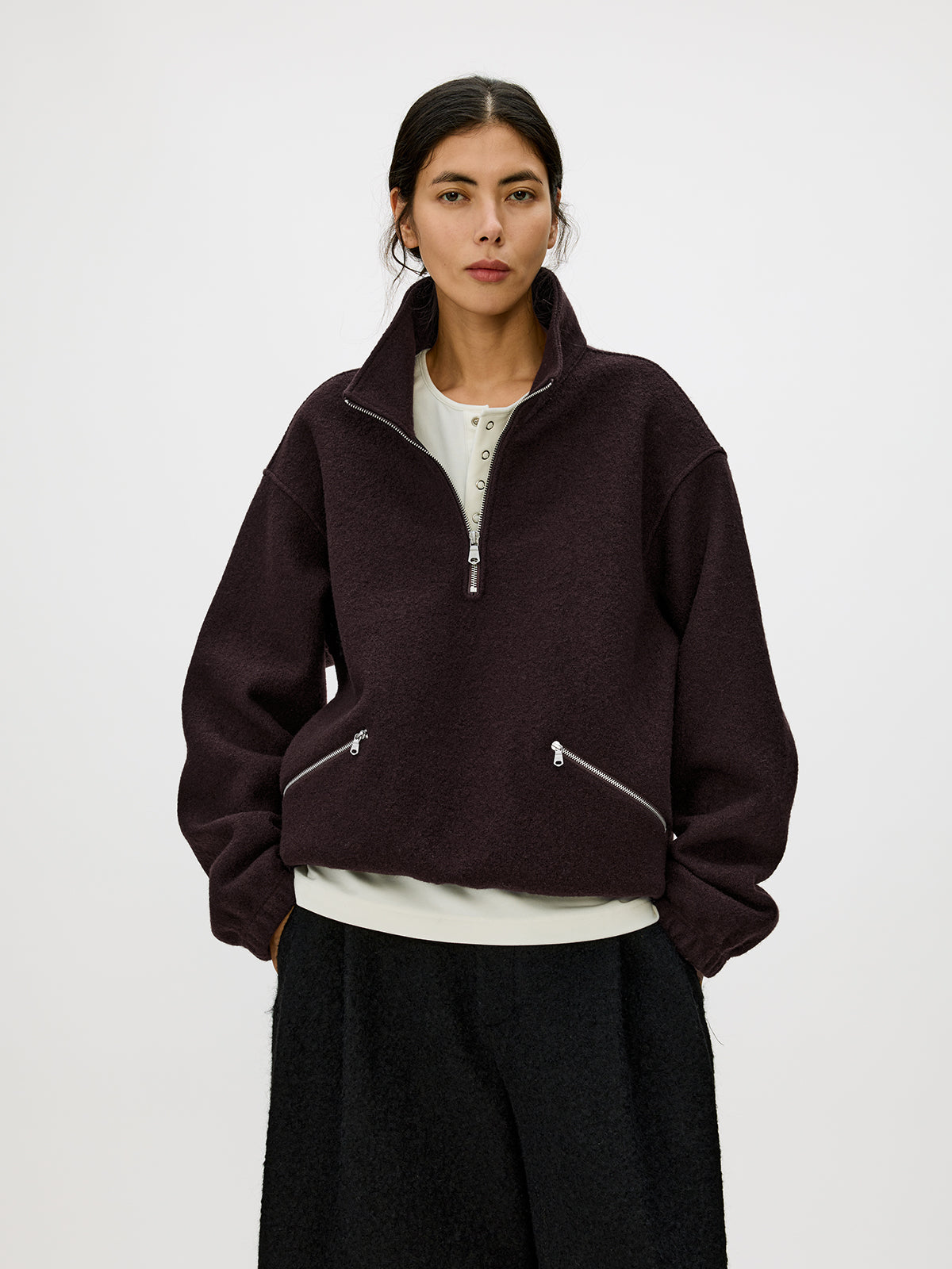 Half-Open Sweatshirt