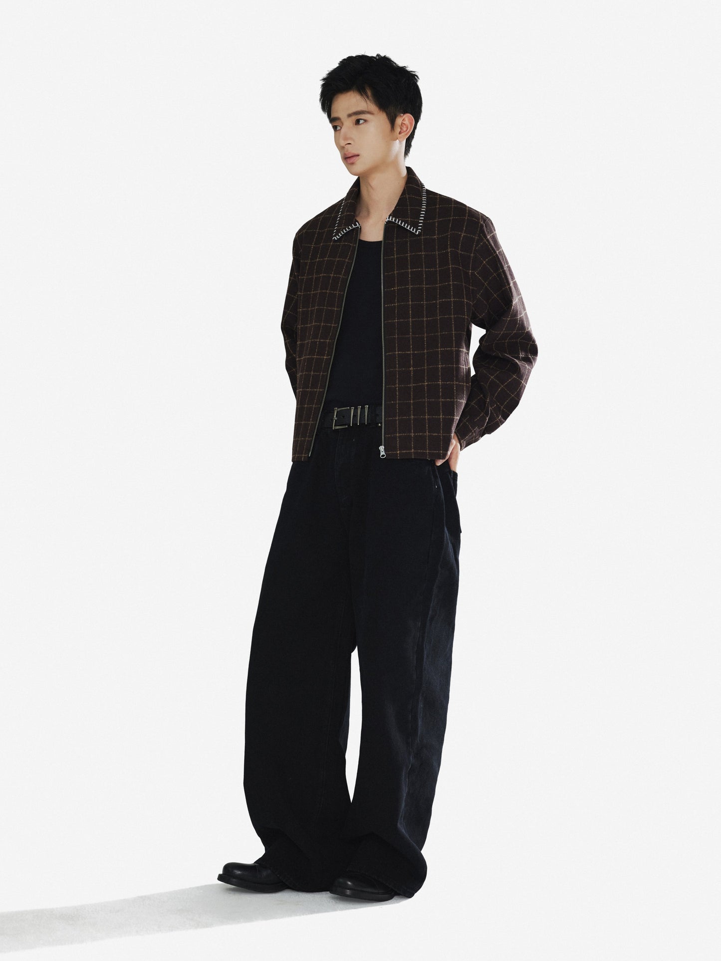 Hand-stitched shell embroidery jacket