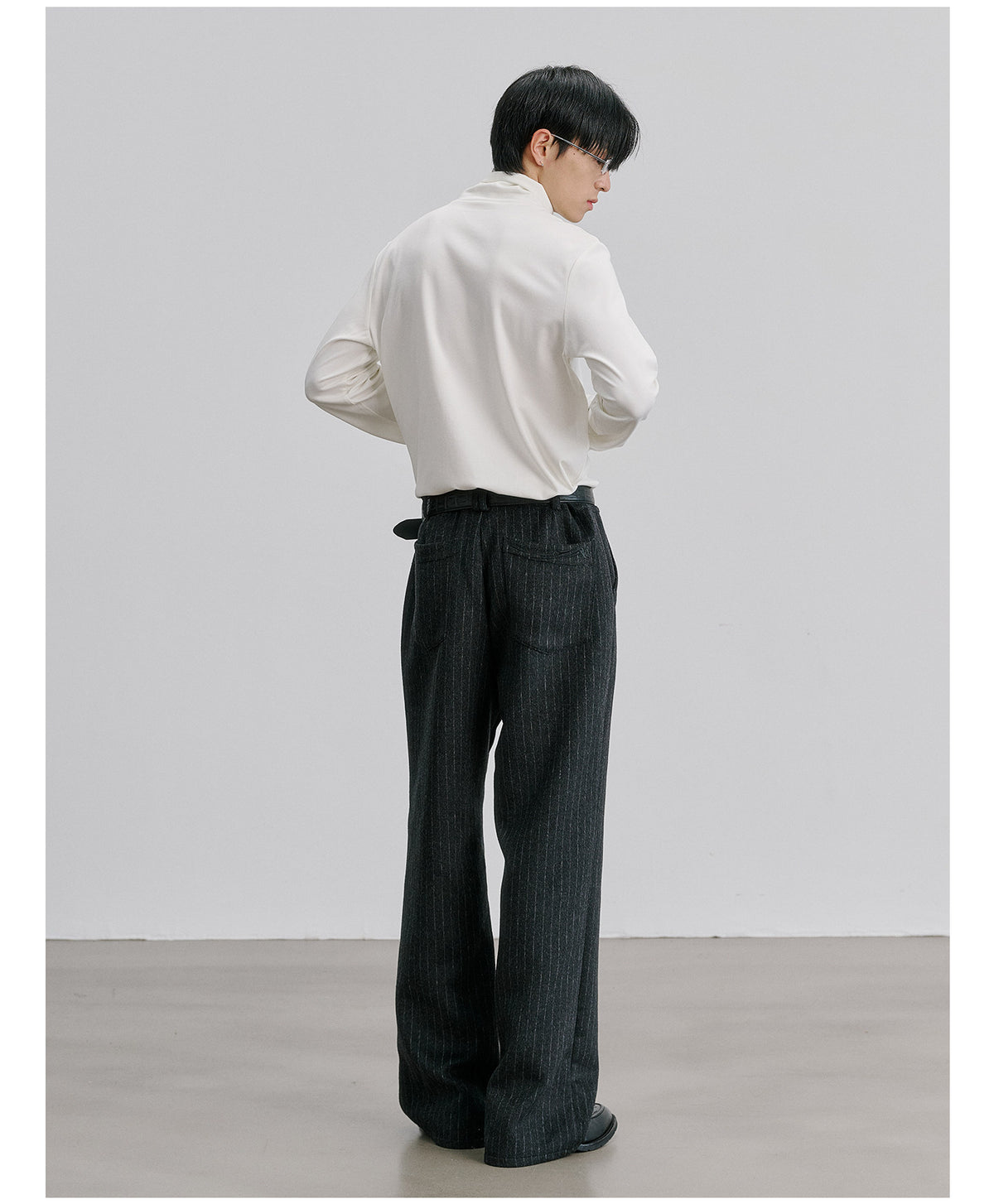 Wool Straight-Leg Pants