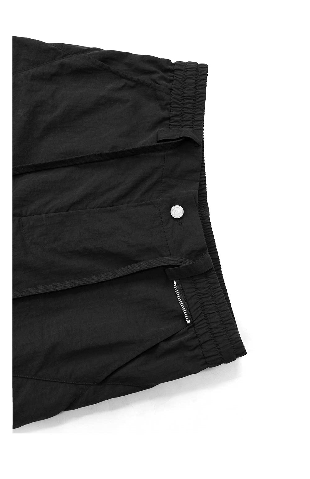 Layered Design Nylon Casual Pants