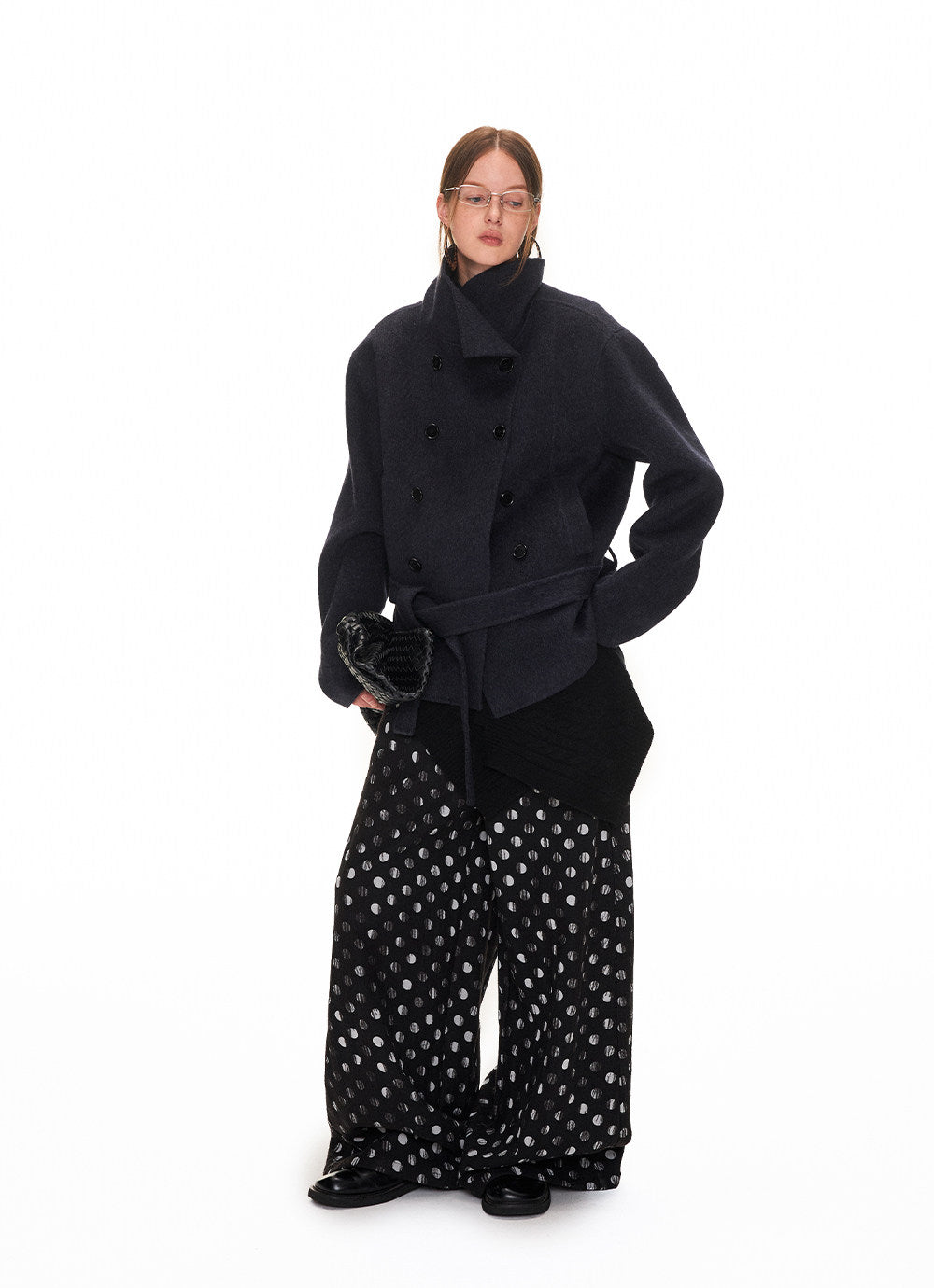 Double-Face Wool Short Coat