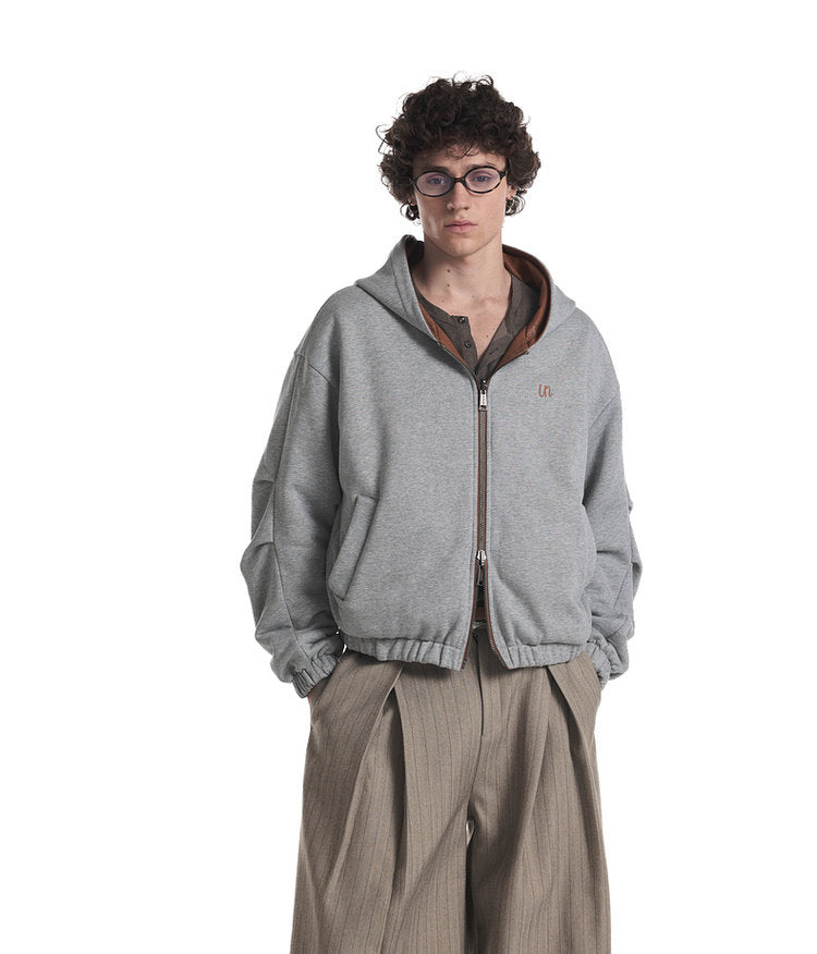 Reversible Faux Leather Hooded Jacket