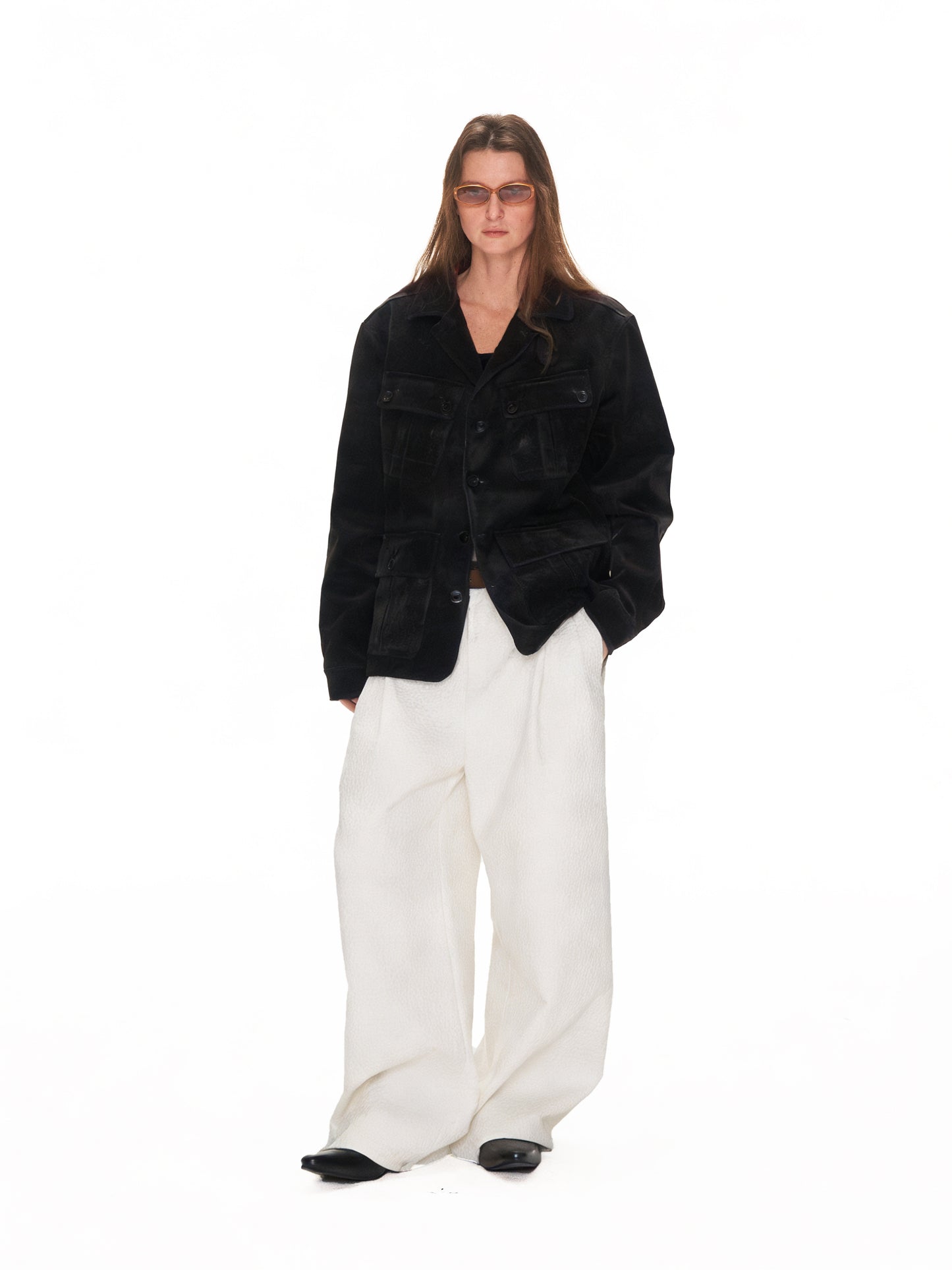 Multi-Pocket Stand-Collar Jacket
