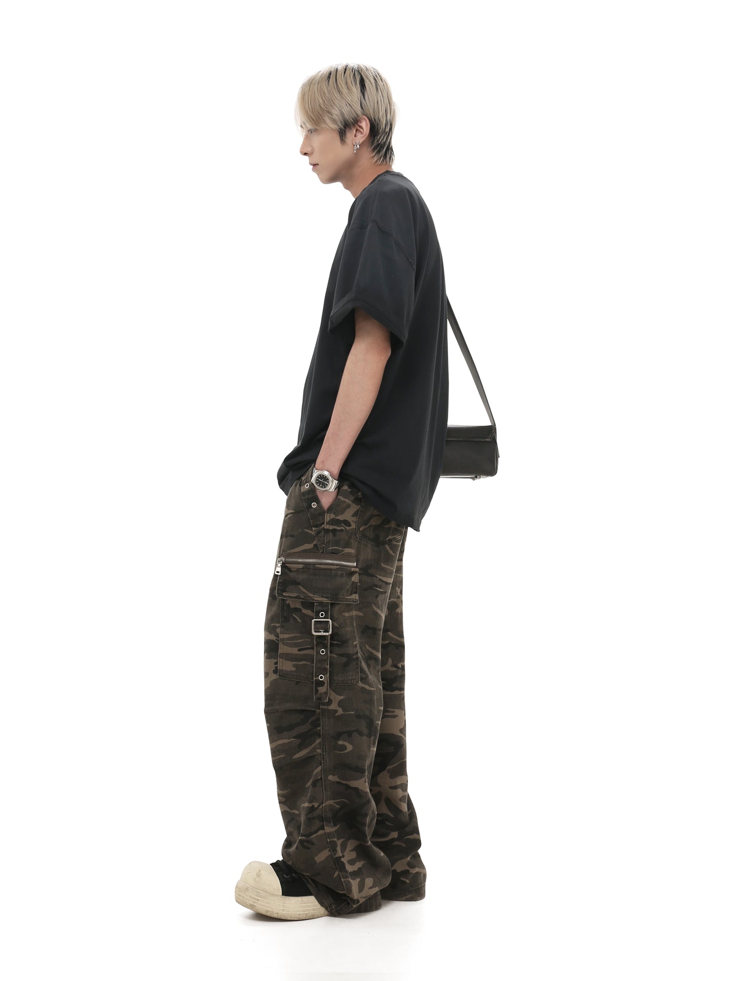 Straight Loose Camouflage Casual Pants